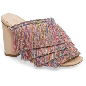 CECELIA NEW YORK Frix Fringe Mule NWT